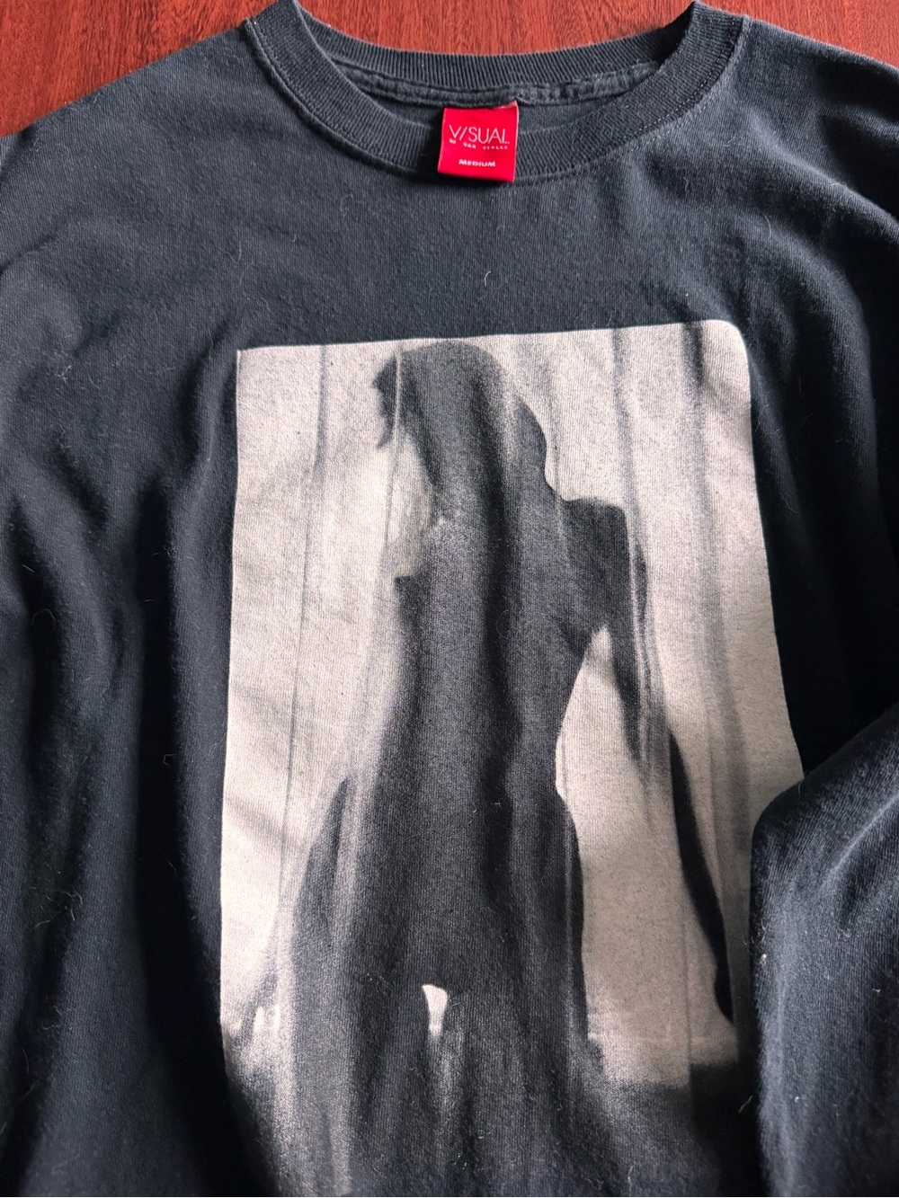 Visual Apparel Graphic Black Long Sleeve Tee ft Riley Reid
